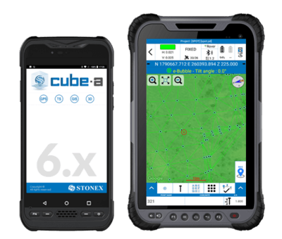 Software Stonex Cube-a (Android) til GNSS Vers 7.x (engelsk version)