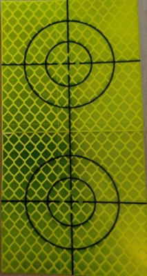 Reflektormærker gul 20 x 20 nem-klæb selvklæbende (pkk. á 20 stk.)