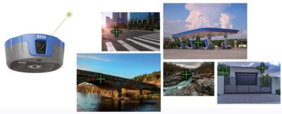 S950 GNSS modtager med IMU (tiltsensor 60°.), dobbelt kamera og laserafstandsmåler