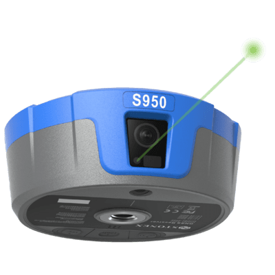 S950 GNSS modtager med IMU (tiltsensor 60°.), dobbelt kamera og laserafstandsmåler